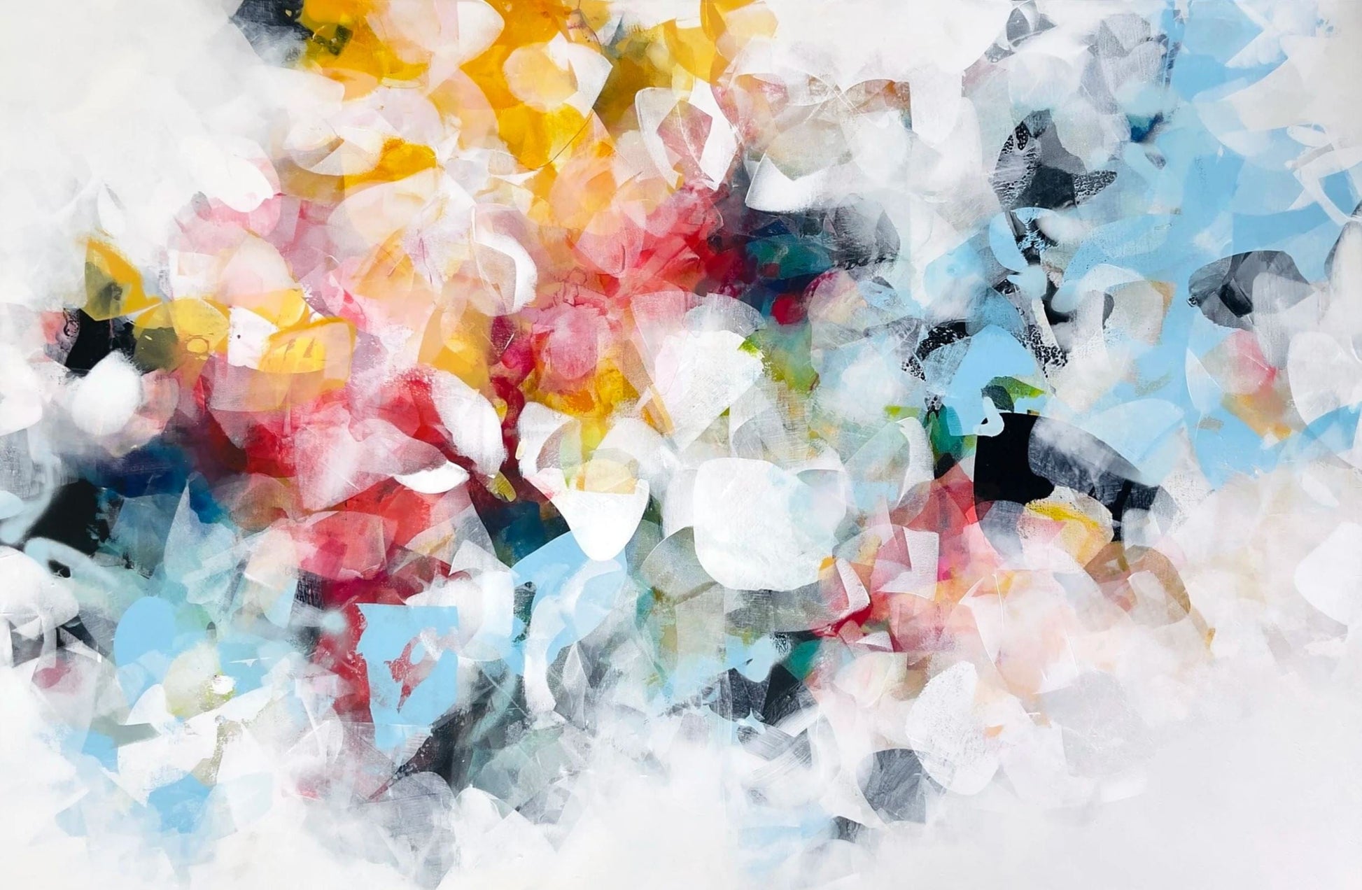 Deniz Altug Oeuvre original - Peinture 40x60 Open to Light