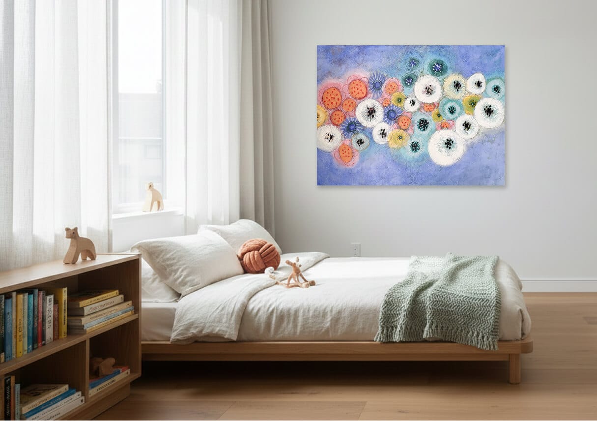 Diane Gosselin Oeuvre original - Peinture 36x48 Bouquet