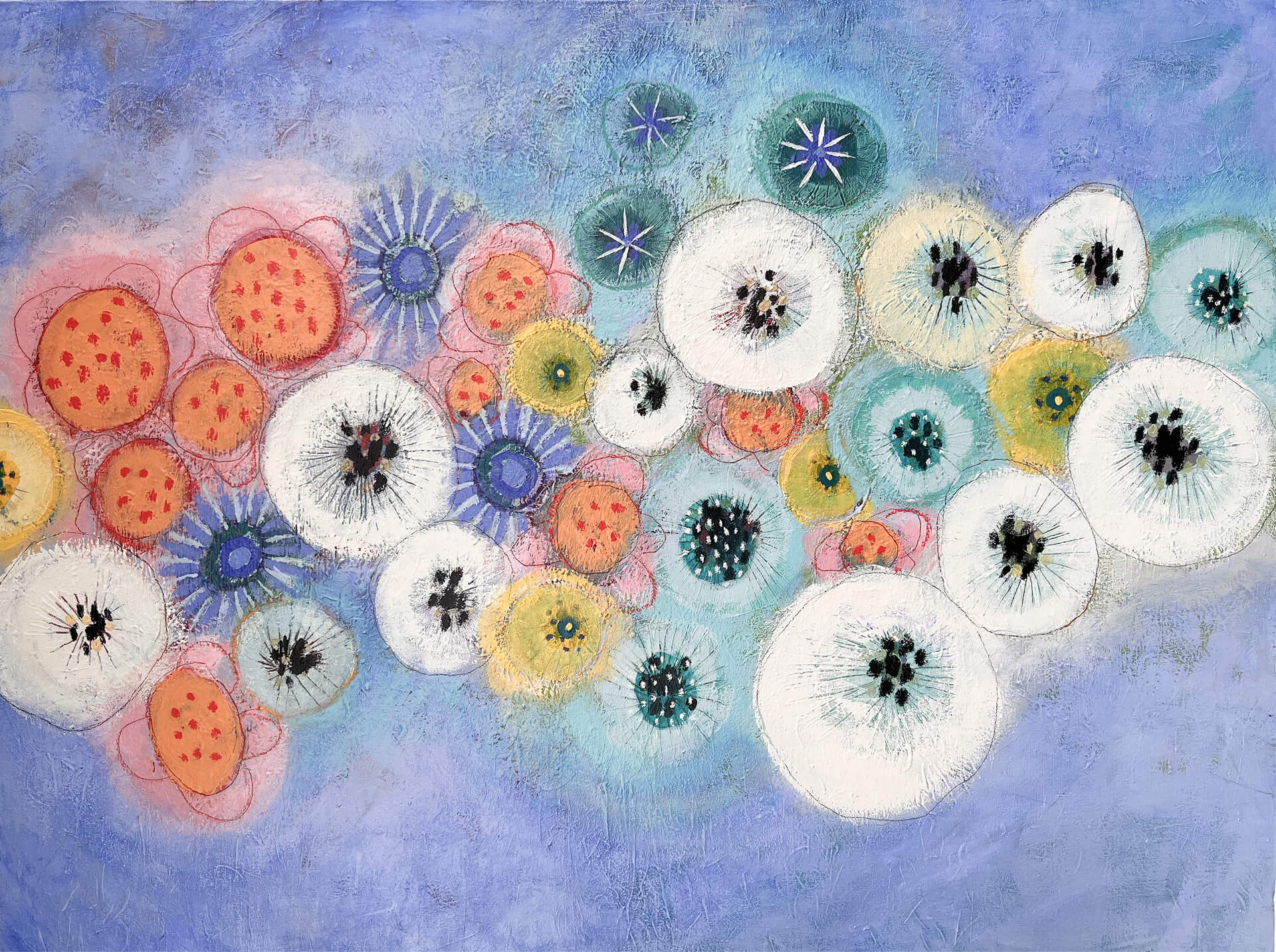 Diane Gosselin Oeuvre original - Peinture 36x48 Bouquet