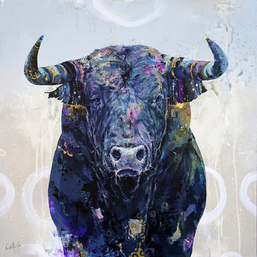 Éric Robitaille Oeuvre original - Peinture 45x45 Comme le fer