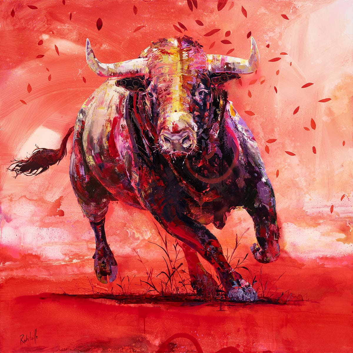 Éric Robitaille Oeuvre original - Peinture 45x45 Ethos II