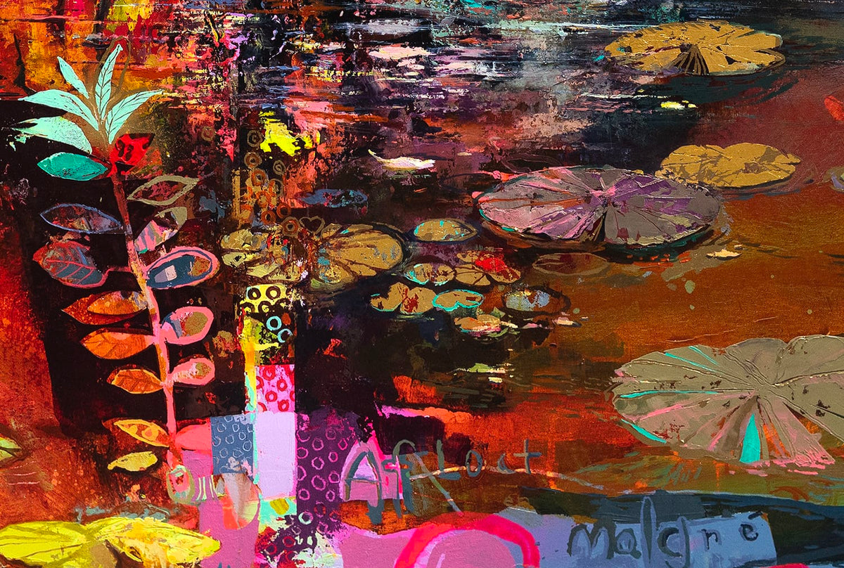 Éric Robitaille Oeuvre original - Peinture 38x50 Nuit transitoire