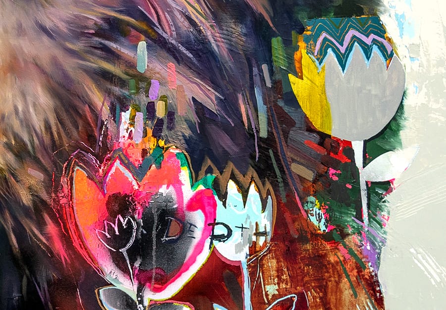 Éric Robitaille Oeuvre original - Peinture 36x48 Secret Garden