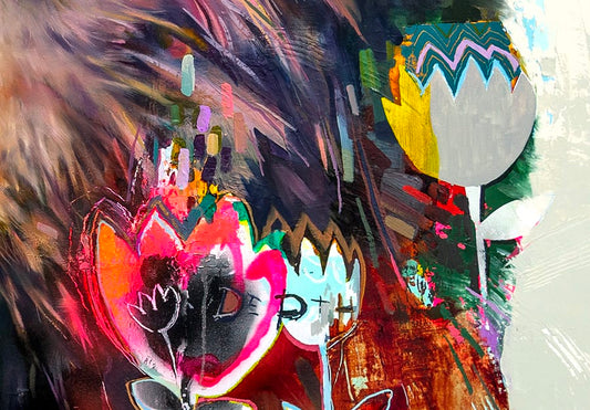 Éric Robitaille Oeuvre original - Peinture 36x48 Secret Garden