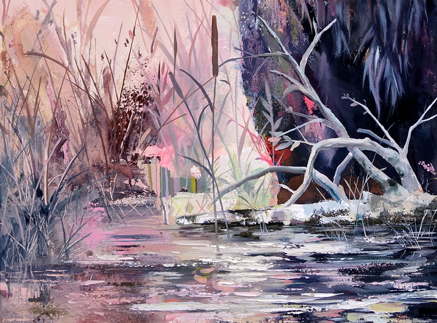 Éric Robitaille Oeuvre original - Peinture 42x42 The Old Birch