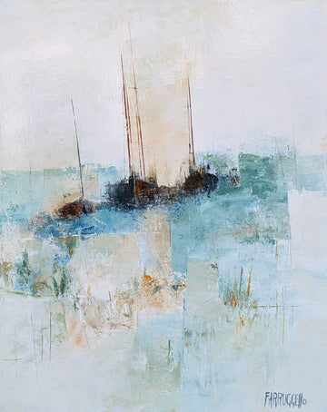Farruggello Oeuvre original - Peinture 28x22 L'usure du temps