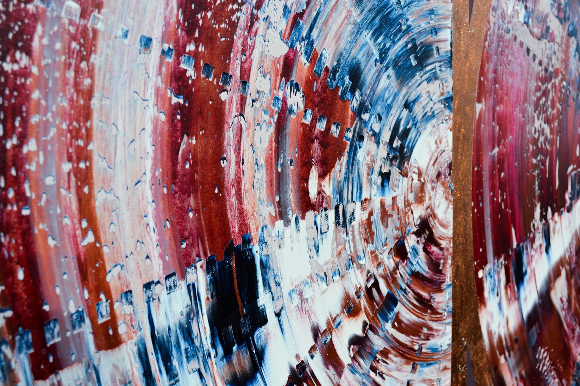 Isabelle Beaubien Oeuvre original - Peinture 48x60 Arc chromatique