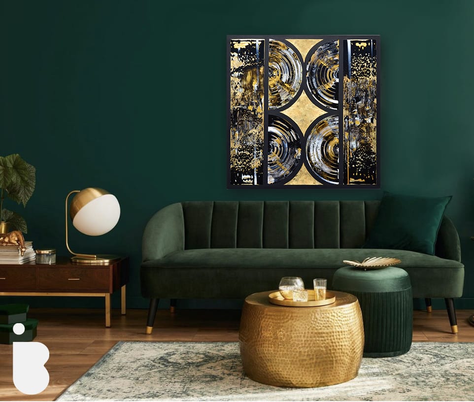 Isabelle Beaubien Oeuvre original - Peinture 42x42 Architecture of What Remains
