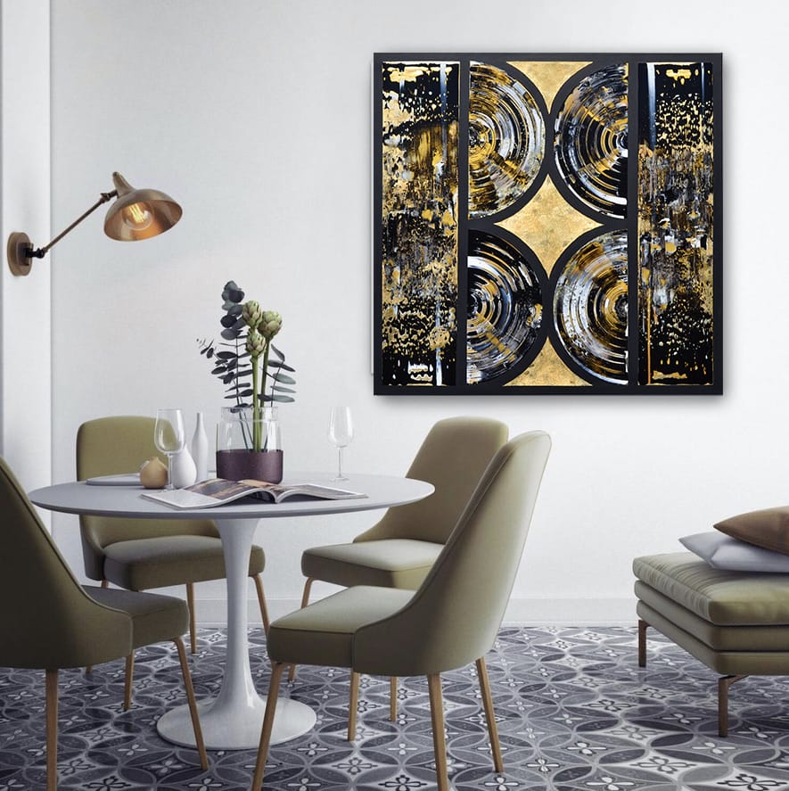 Isabelle Beaubien Oeuvre original - Peinture 42x42 Architecture of What Remains