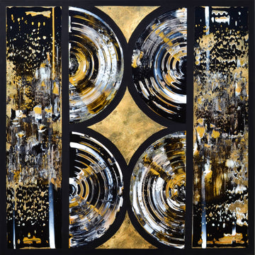 Isabelle Beaubien Oeuvre original - Peinture 42x42 Architecture of What Remains