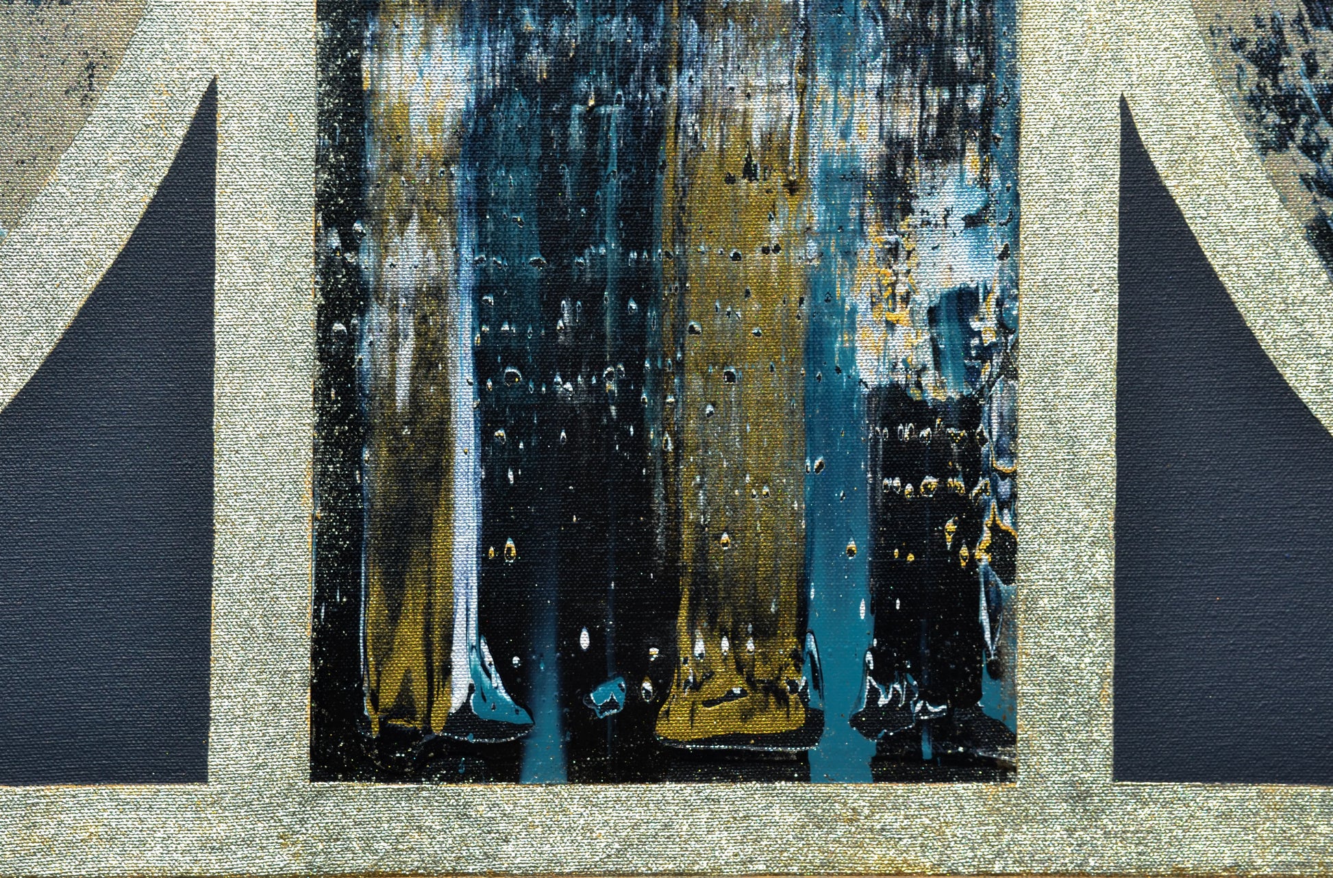 Isabelle Beaubien Oeuvre original - Peinture 30x40 Between Structures