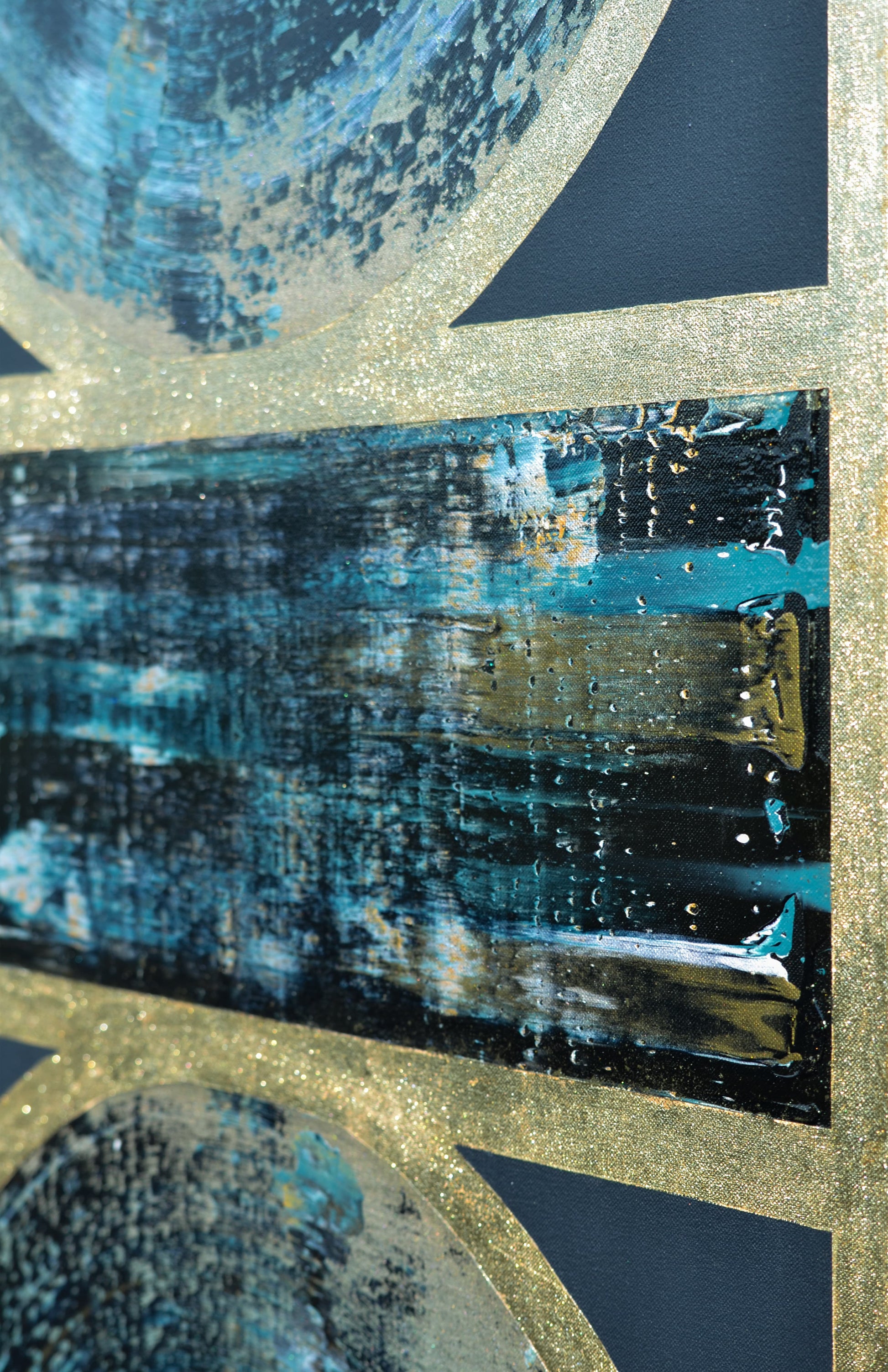Isabelle Beaubien Oeuvre original - Peinture 30x40 Between Structures