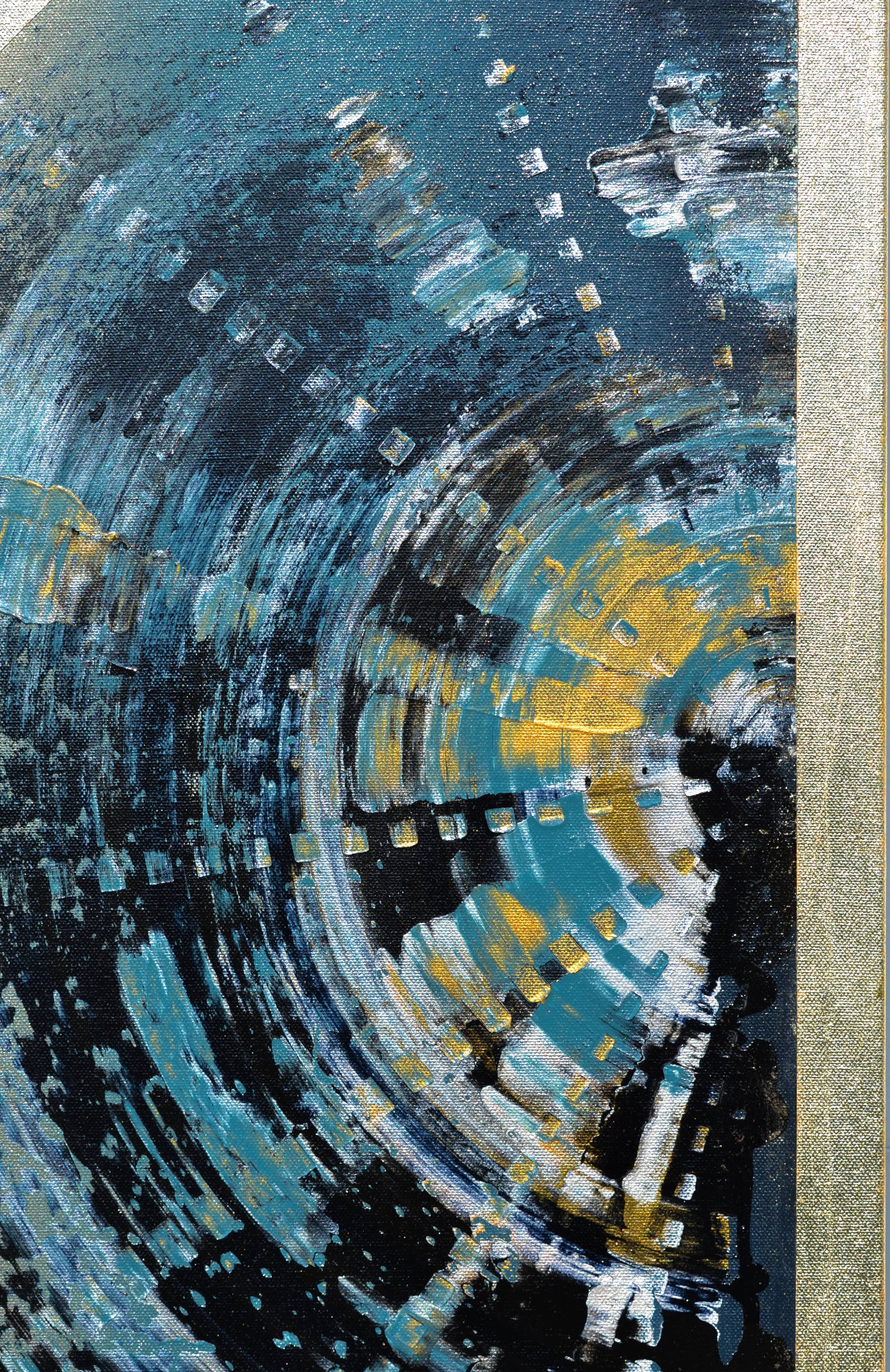 Isabelle Beaubien Oeuvre original - Peinture 30x40 Between Structures