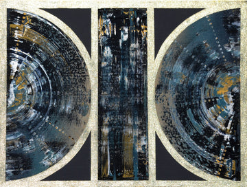 Isabelle Beaubien Oeuvre original - Peinture 30x40 Between Structures