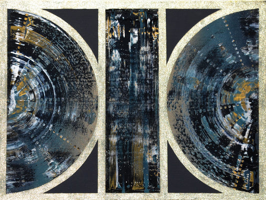 Isabelle Beaubien Oeuvre original - Peinture 30x40 Between Structures