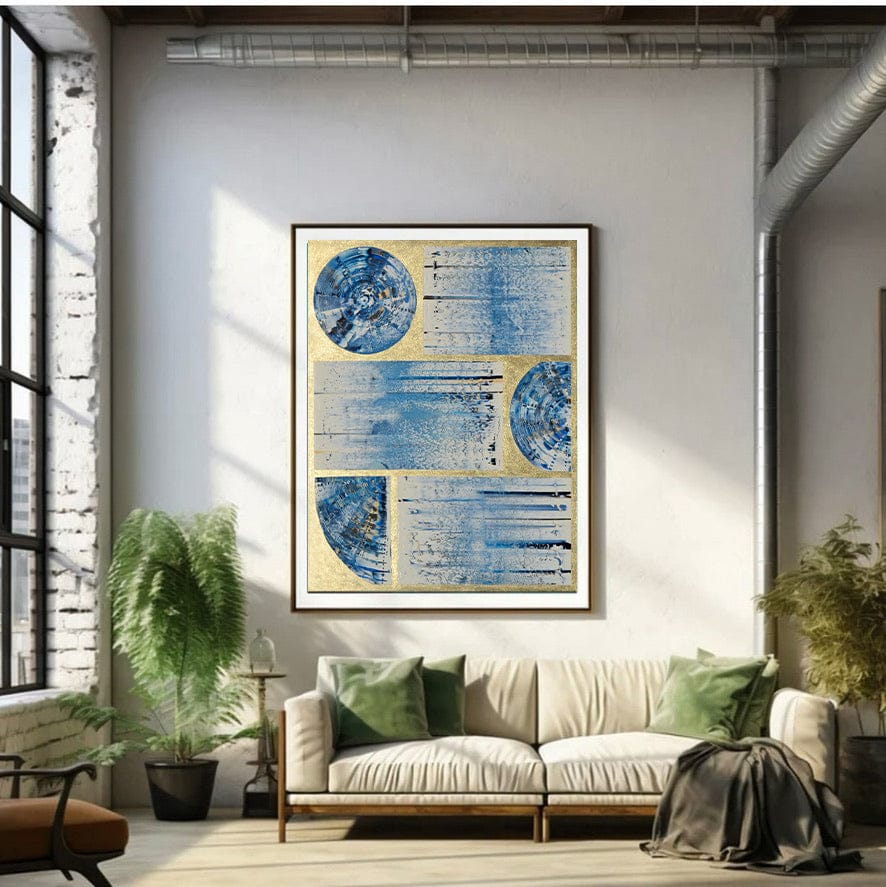 Isabelle Beaubien Oeuvre original - Peinture 48x60 Éclats de ciel