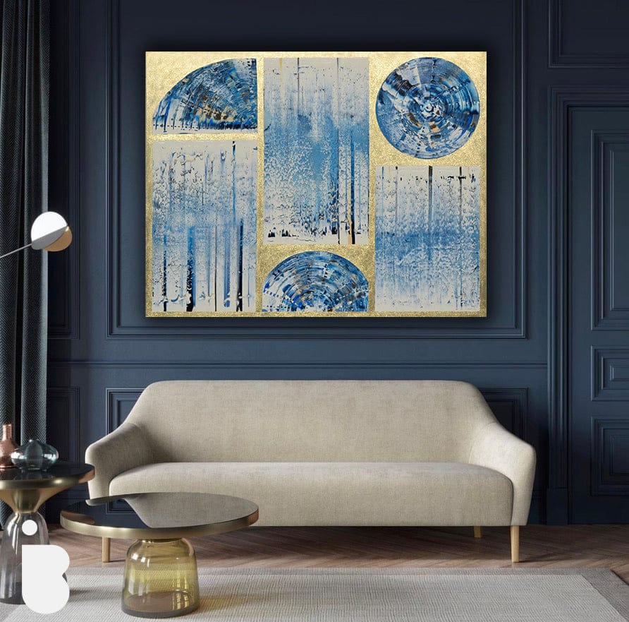 Isabelle Beaubien Oeuvre original - Peinture 48x60 Éclats de ciel