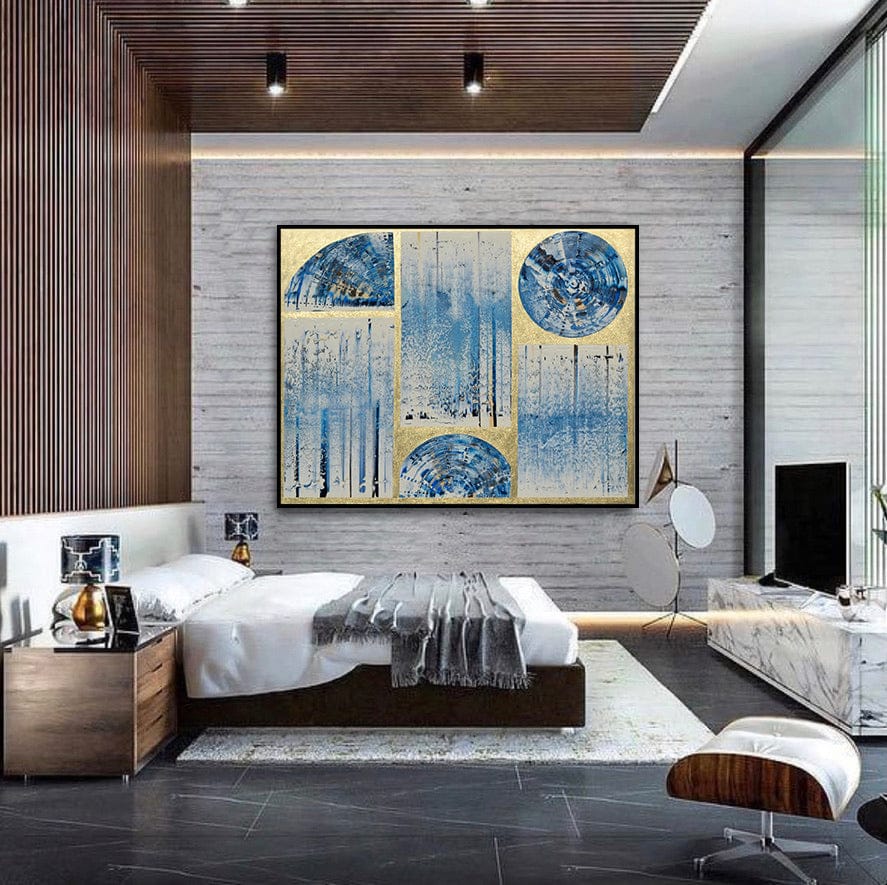 Isabelle Beaubien Oeuvre original - Peinture 48x60 Éclats de ciel
