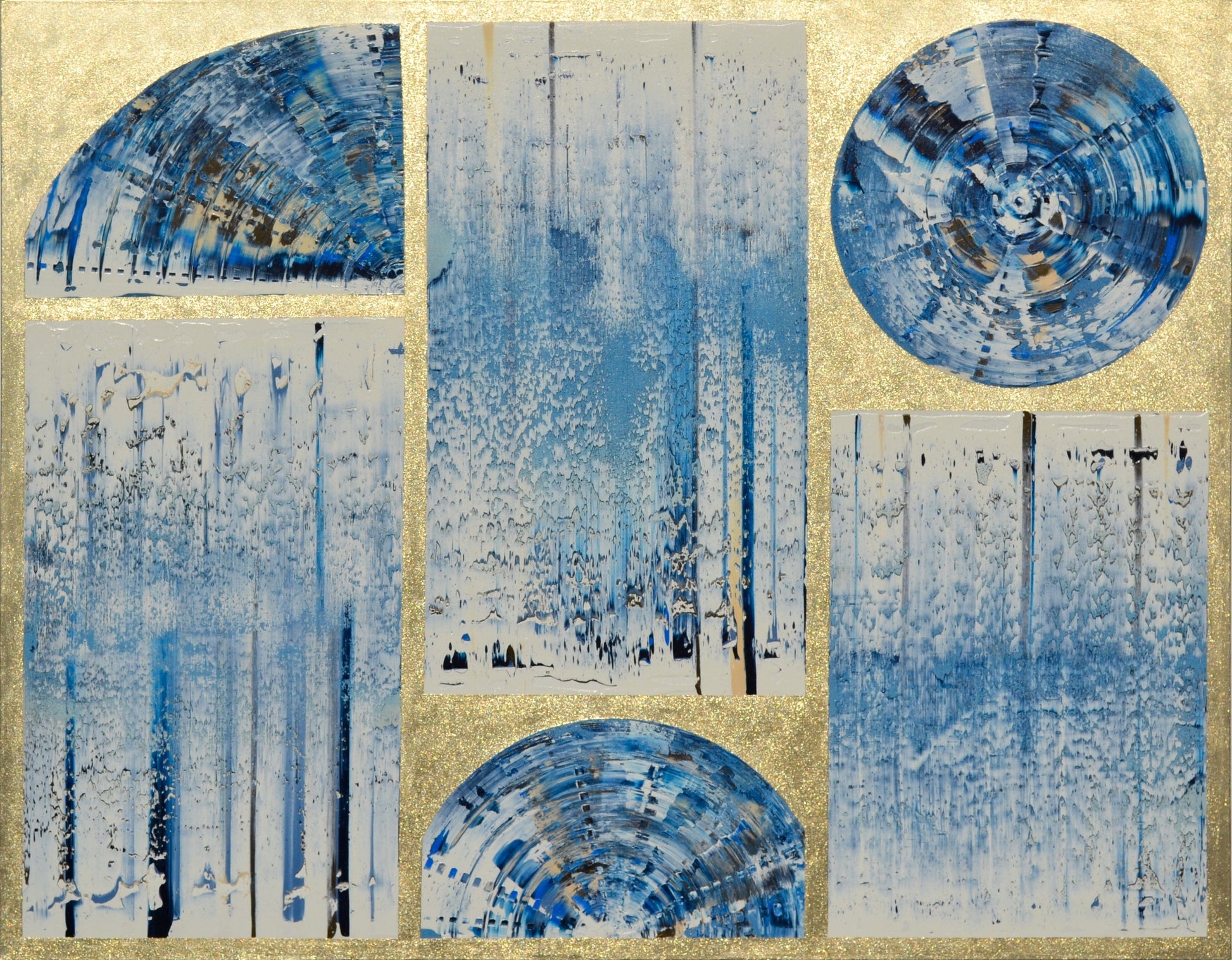 Isabelle Beaubien Oeuvre original - Peinture 48x60 Éclats de ciel