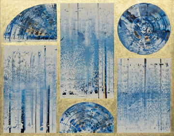 Isabelle Beaubien Oeuvre original - Peinture 48x60 Éclats de ciel