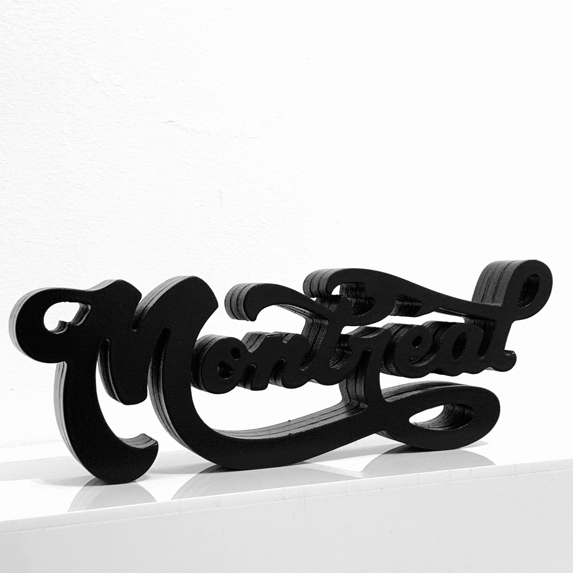 Jason Wasserman Sculpture 4x11x2 Montreal Sculpture Noir