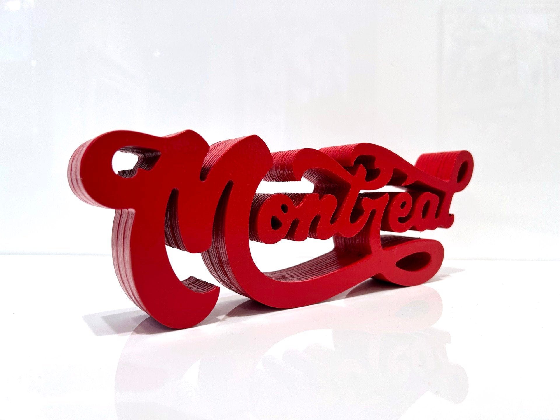 Jason Wasserman Sculpture 4x11x2 Montreal Sculpture Rouge