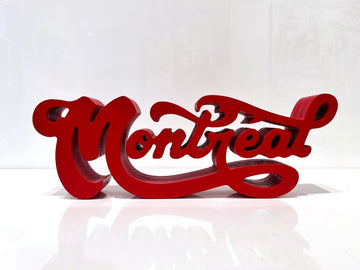Jason Wasserman Sculpture 4x11x2 Montreal Sculpture Rouge