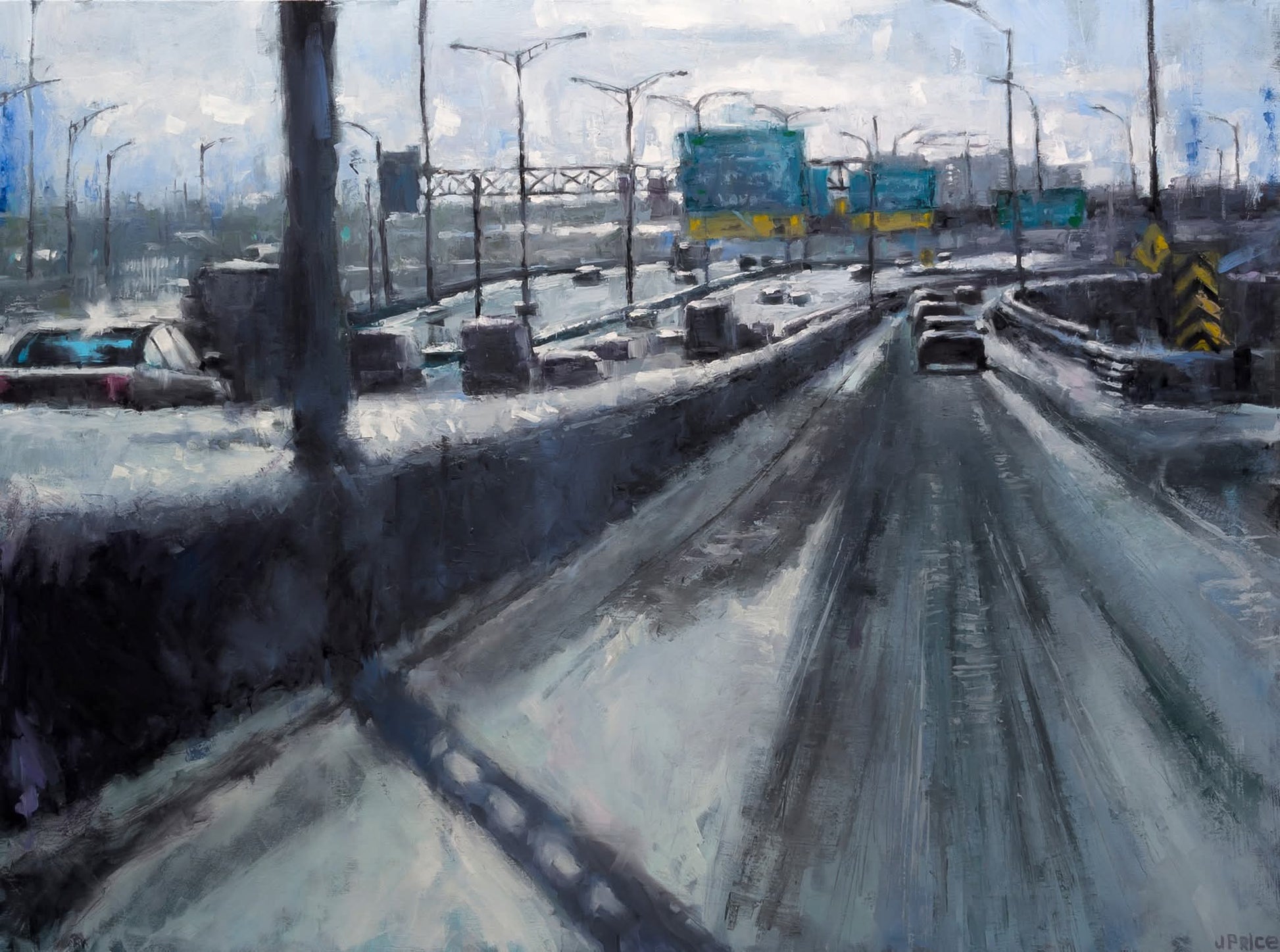 Jeremy Price Oeuvre original - Peinture 30x40 136 West