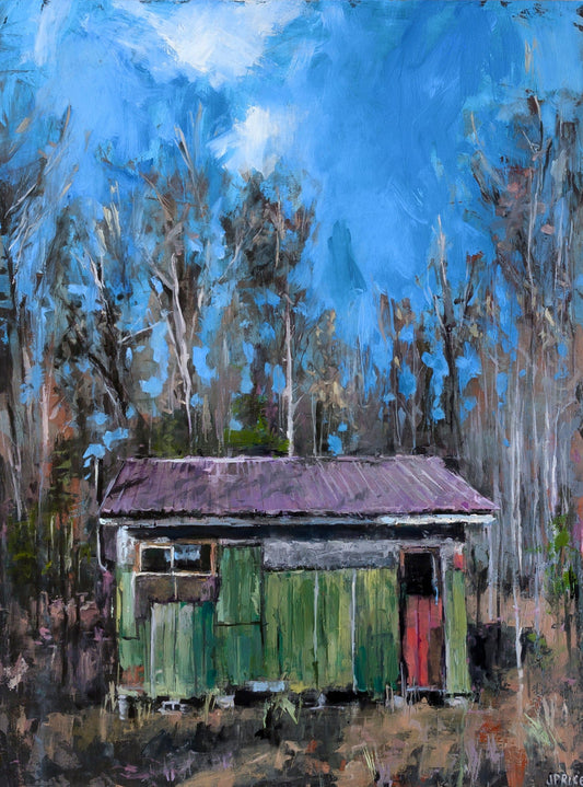 Jeremy Price Oeuvre original - Peinture 40x30 8 Deer Hunters