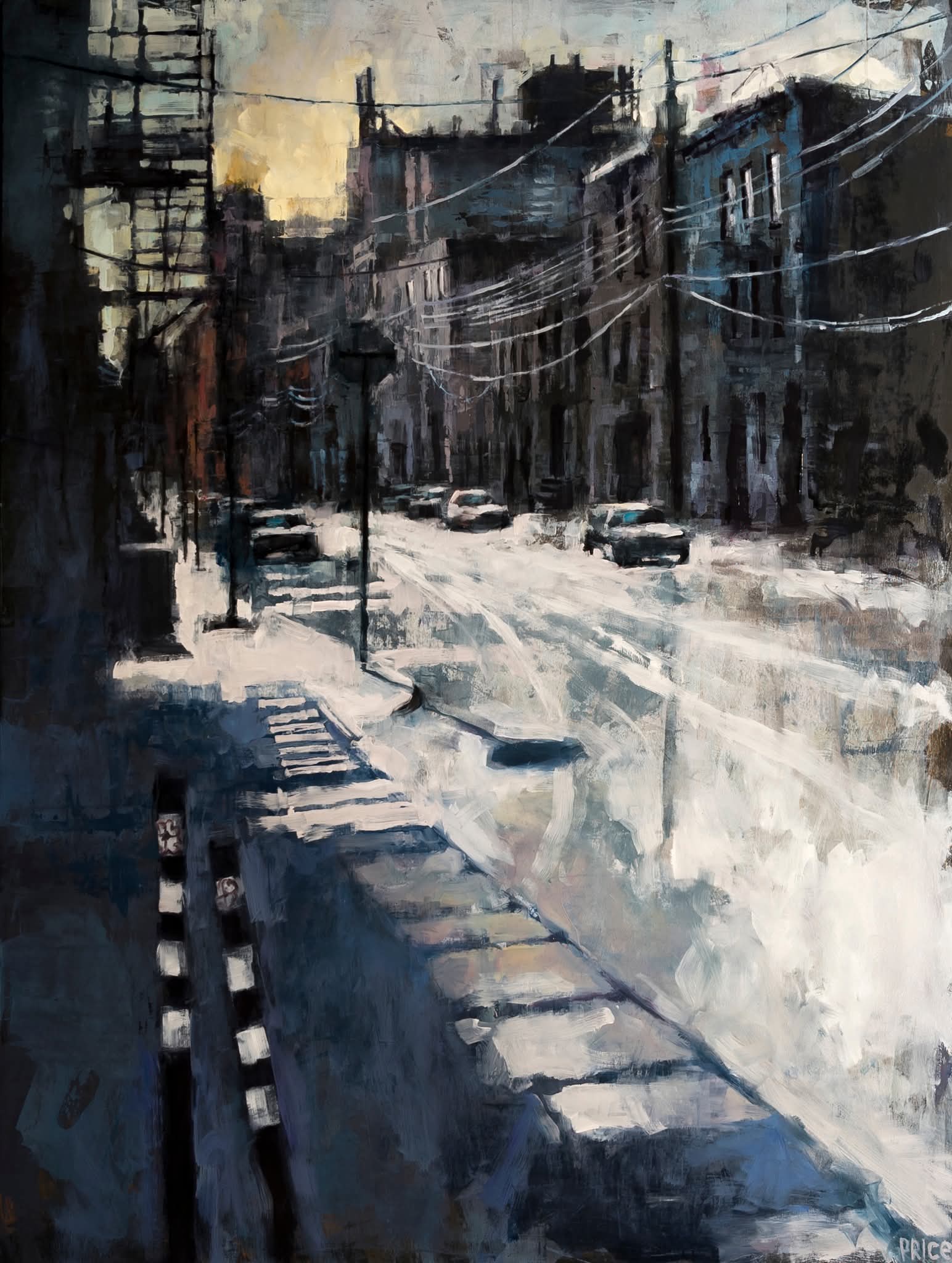 Jeremy Price Oeuvre original - Peinture 48x36 Follow Your Ups And Downs