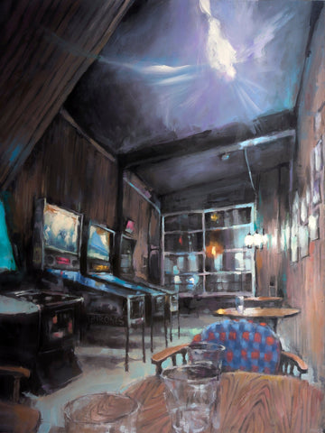 Jeremy Price Oeuvre original - Peinture 48x36 Get Me Another Rum And Coke Matty