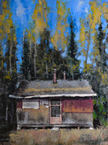 Jeremy Price Oeuvre original - Peinture 40x30 Kilometer #49 Tamaracks