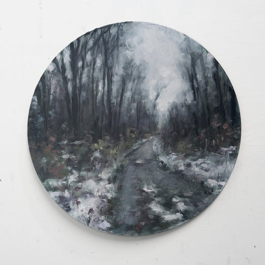Jeremy Price Oeuvre original - Peinture 12" Diam. Shahwandahgooze - B-Sides #1