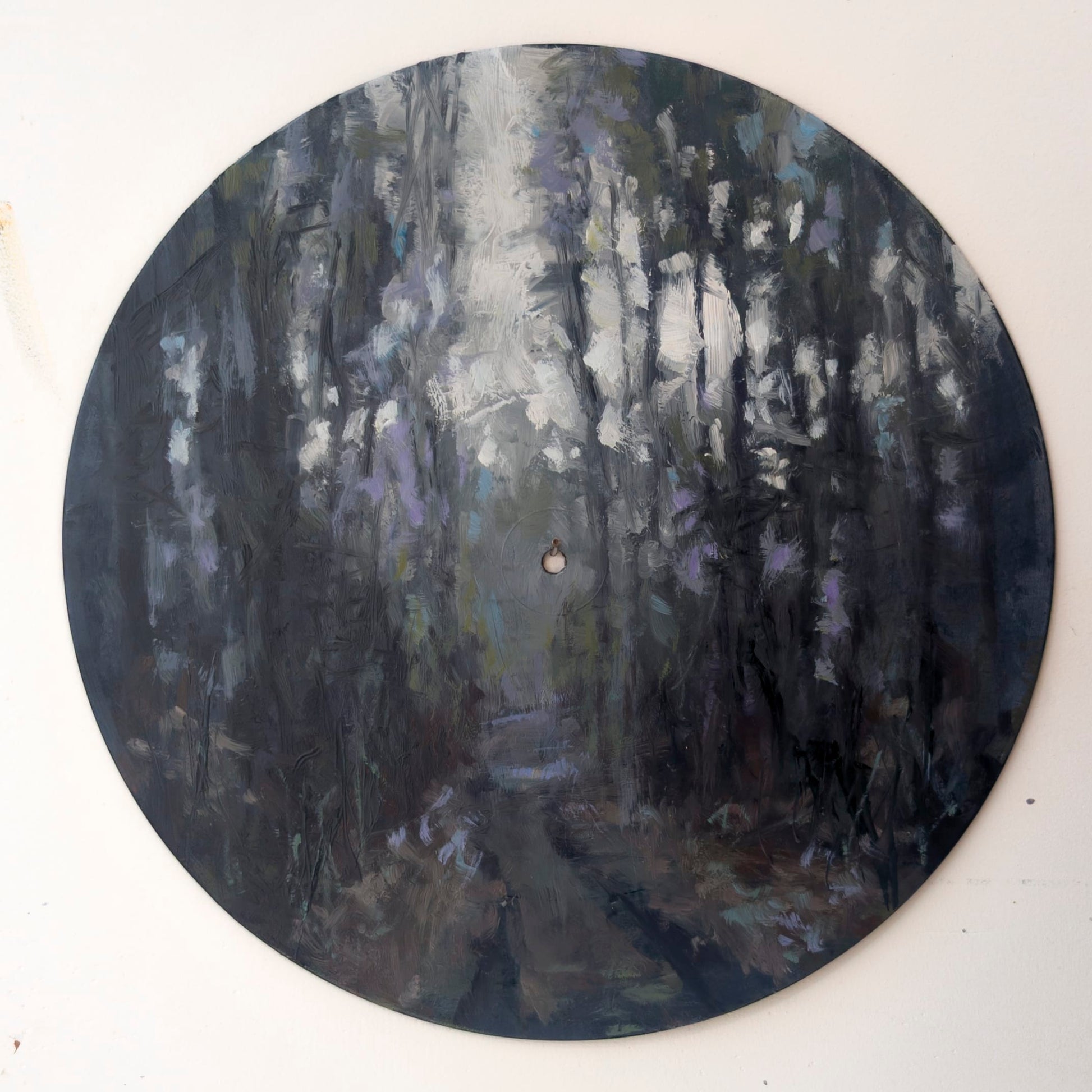 Jeremy Price Oeuvre original - Peinture 12" Diam. Shahwandahgooze - B-Sides #2