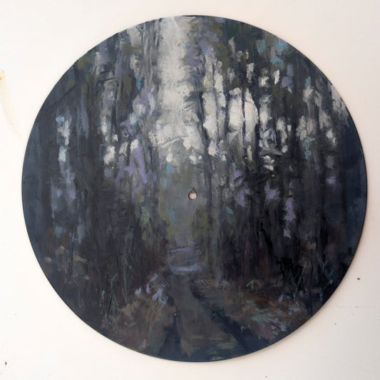 Jeremy Price Oeuvre original - Peinture 12" Diam. Shahwandahgooze - B-Sides #2
