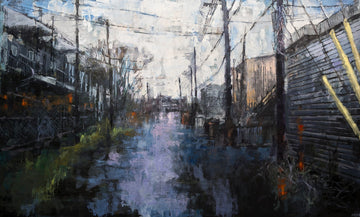 Jeremy Price Oeuvre original - Peinture 36x60 Where Do You Think You Are Going