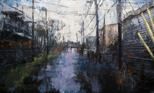 Jeremy Price Oeuvre original - Peinture 36x60 Where Do You Think You Are Going
