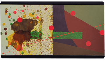 John Kokkinos Oeuvre original - Peinture 29.5x53 Ride