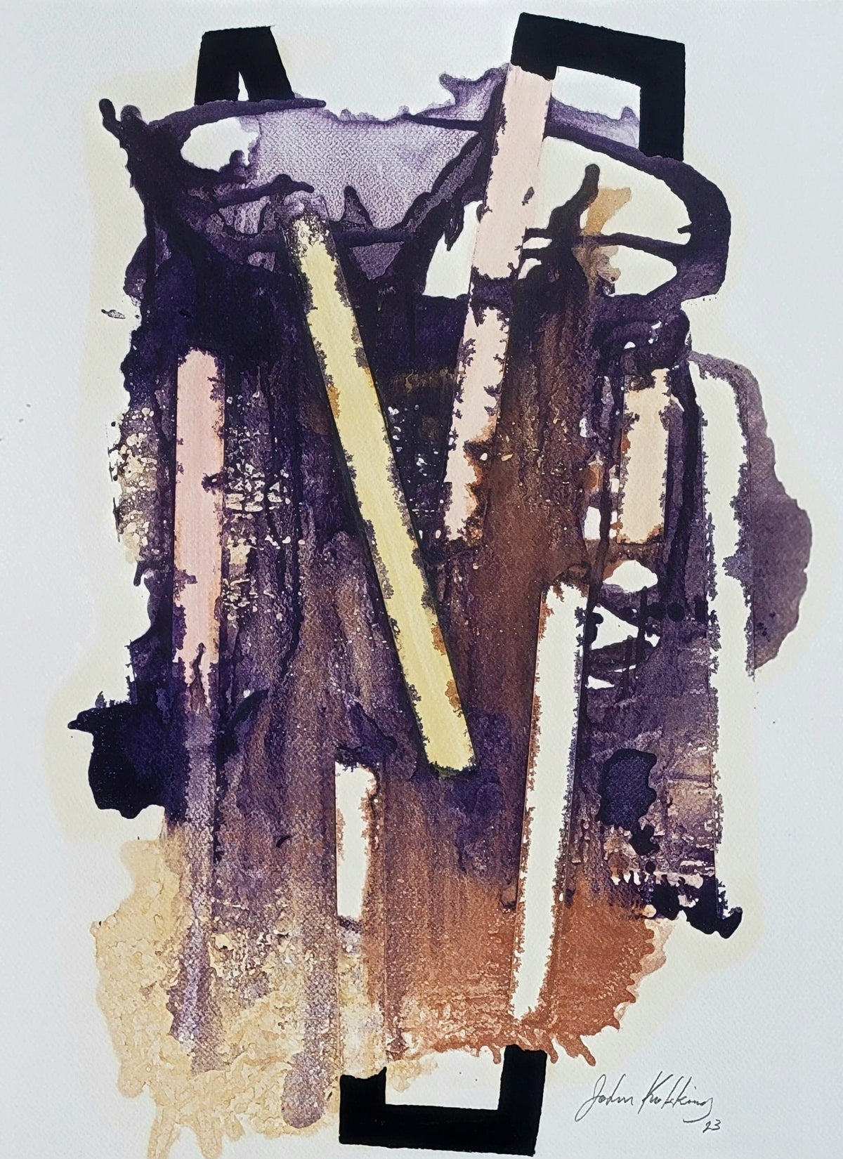 John Kokkinos Oeuvre original - Peinture 23x17 The Tangle