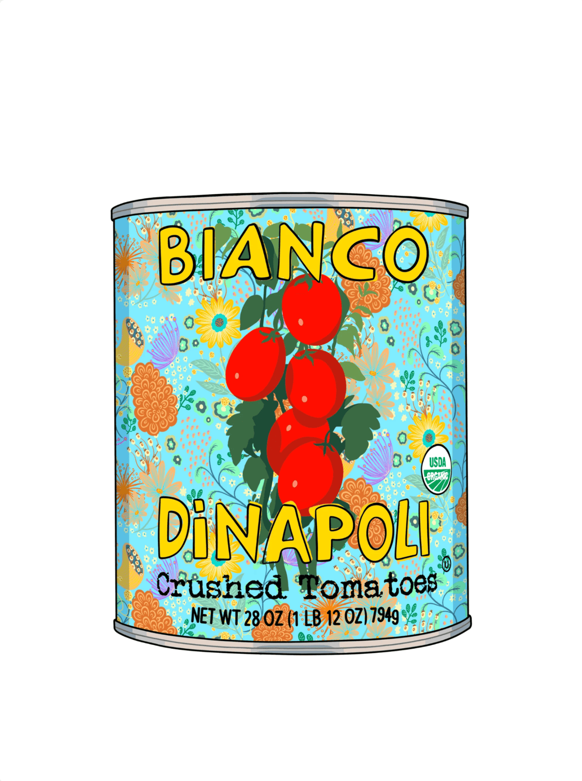 Kit Li Édition limitée - impression numérique 9x12 Dinapoli Canned Crushed Tomatoes