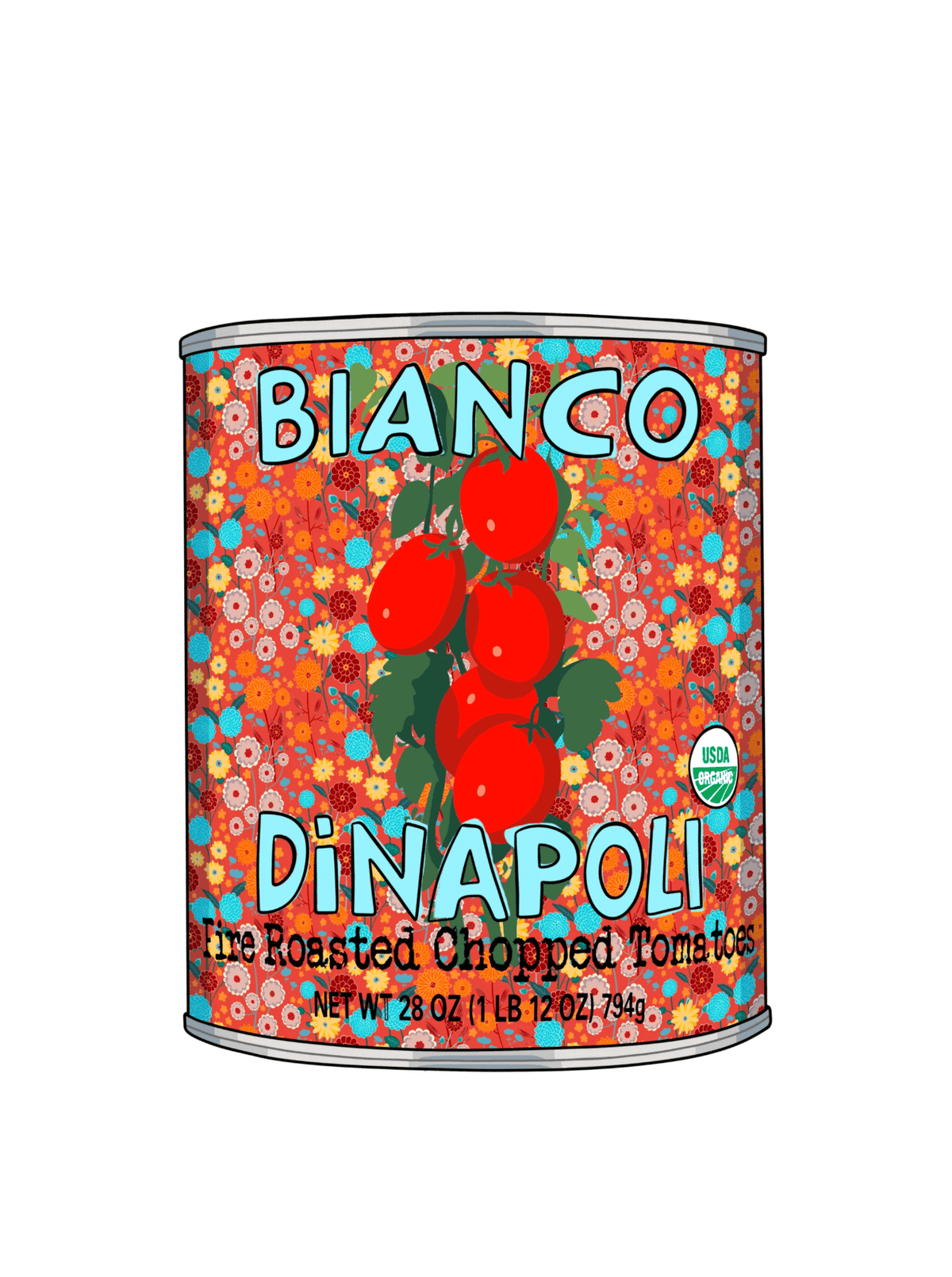 Kit Li Édition limitée - impression numérique 9x12 Dinapoli Canned Fire Roasted Tomatoes