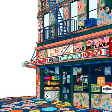 Kit Li Édition limitée - impression numérique 24x24 NYC Bodega