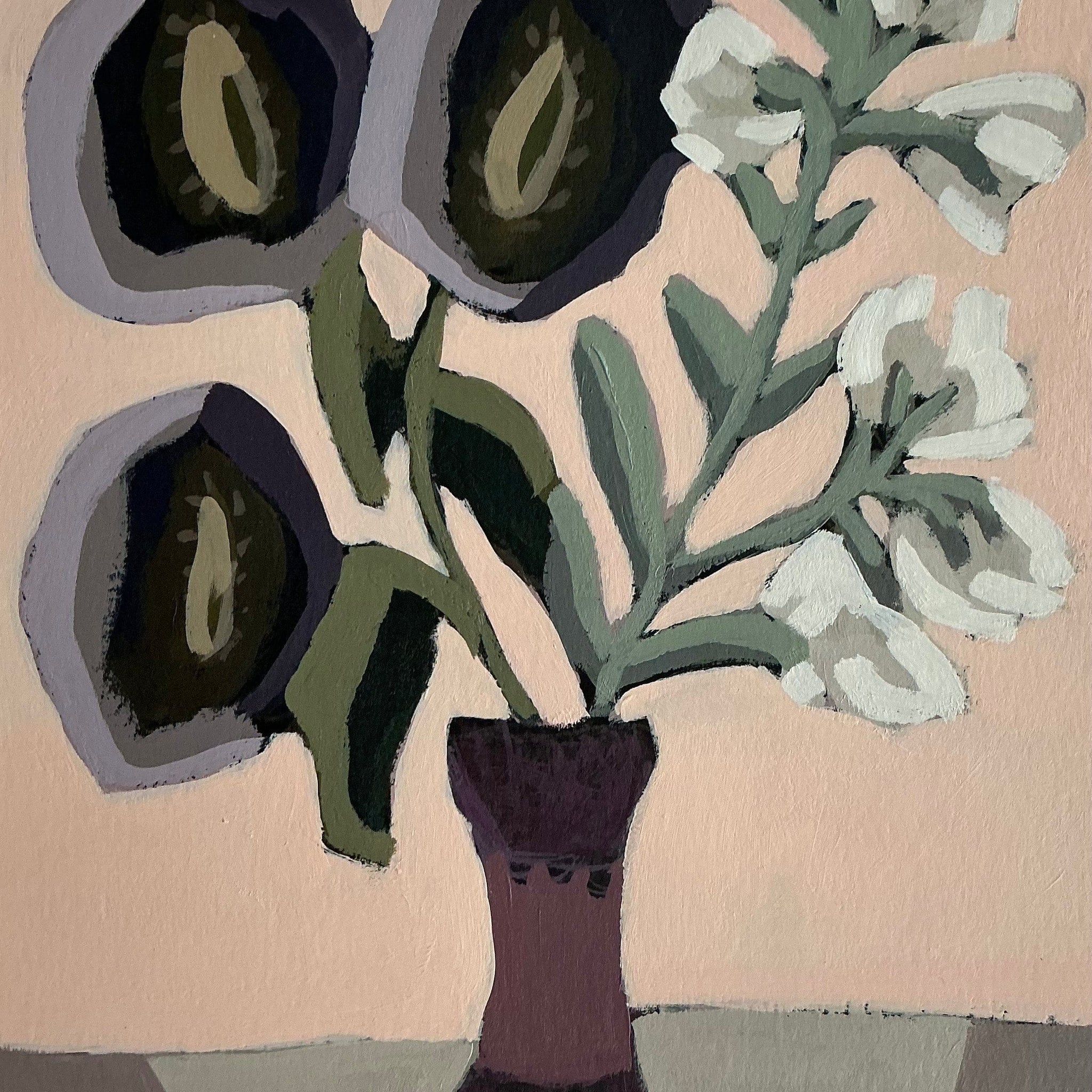 Luce Sanacore Oeuvre original - Peinture 9.5x7.5 D'autrefois