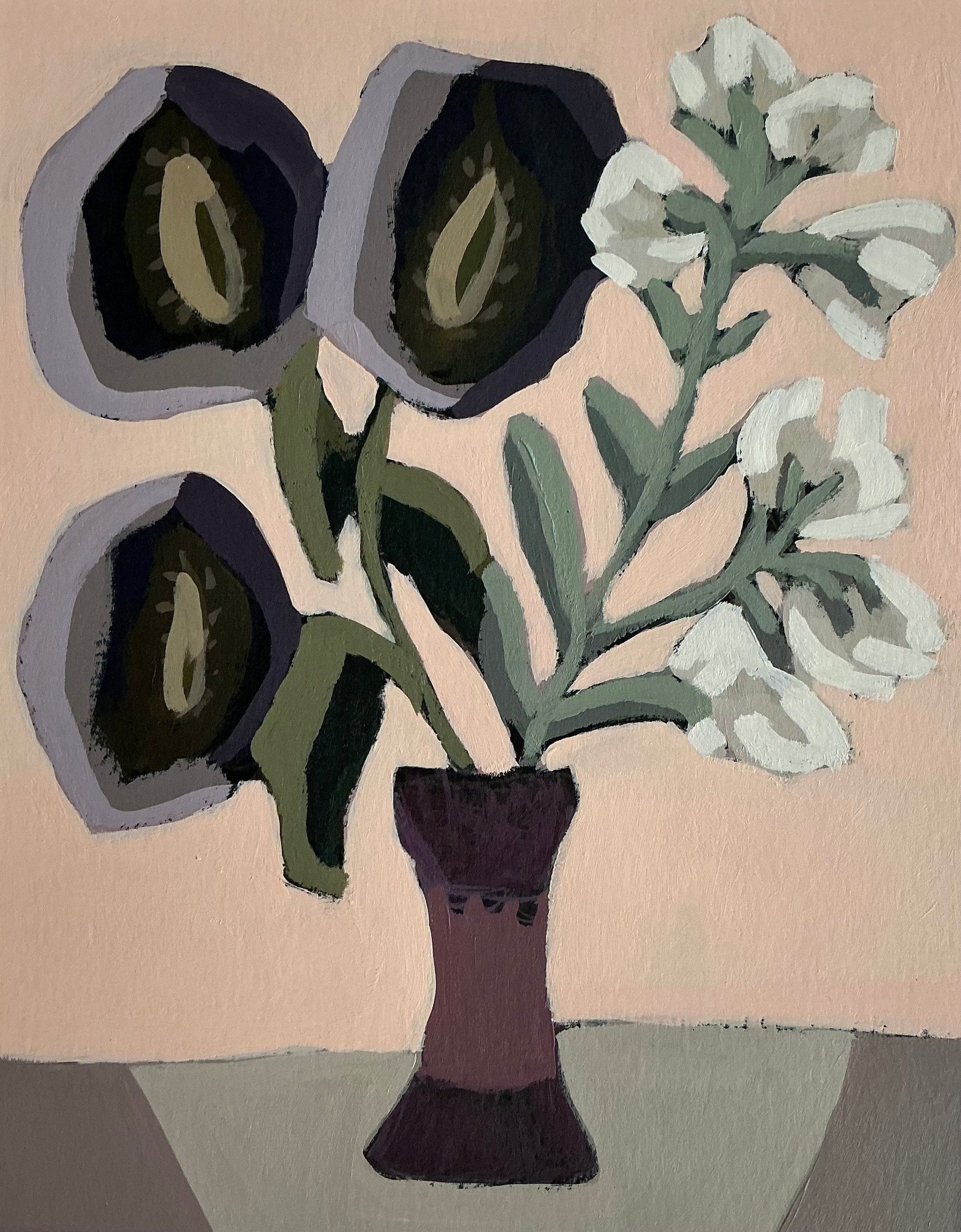 Luce Sanacore Oeuvre original - Peinture 9.5x7.5 D'autrefois