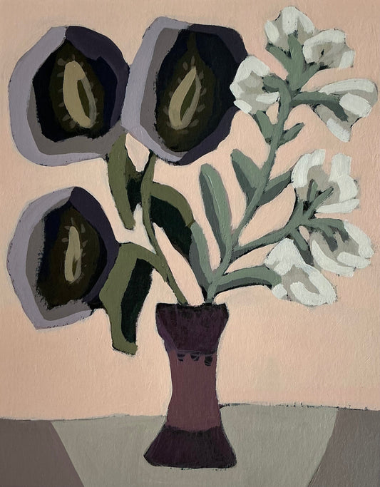 Luce Sanacore Oeuvre original - Peinture 9.5x7.5 D'autrefois