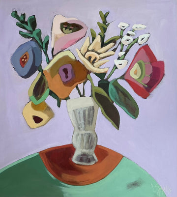 Luce Sanacore Oeuvre original - Peinture 40x36 La vie en couleurs