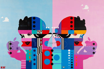 M5M7 Oeuvre original - Techniques mixtes 40x60 Blanche neige 2