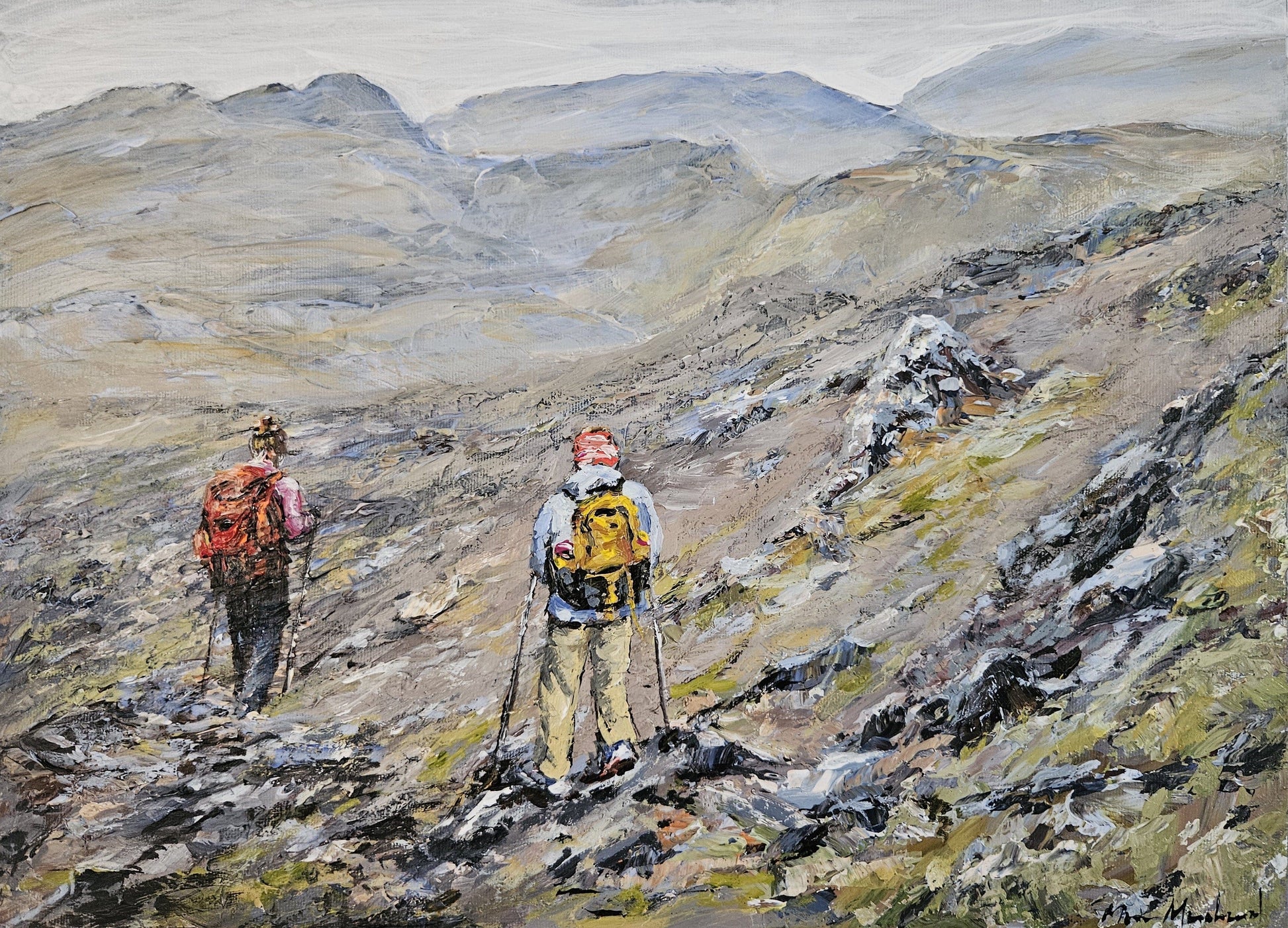 Manon Marchand Oeuvre original - Peinture 12x16 Explorer l'Islande