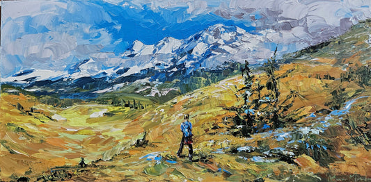 Manon Marchand Oeuvre original - Peinture 12x24 L'éclaircie