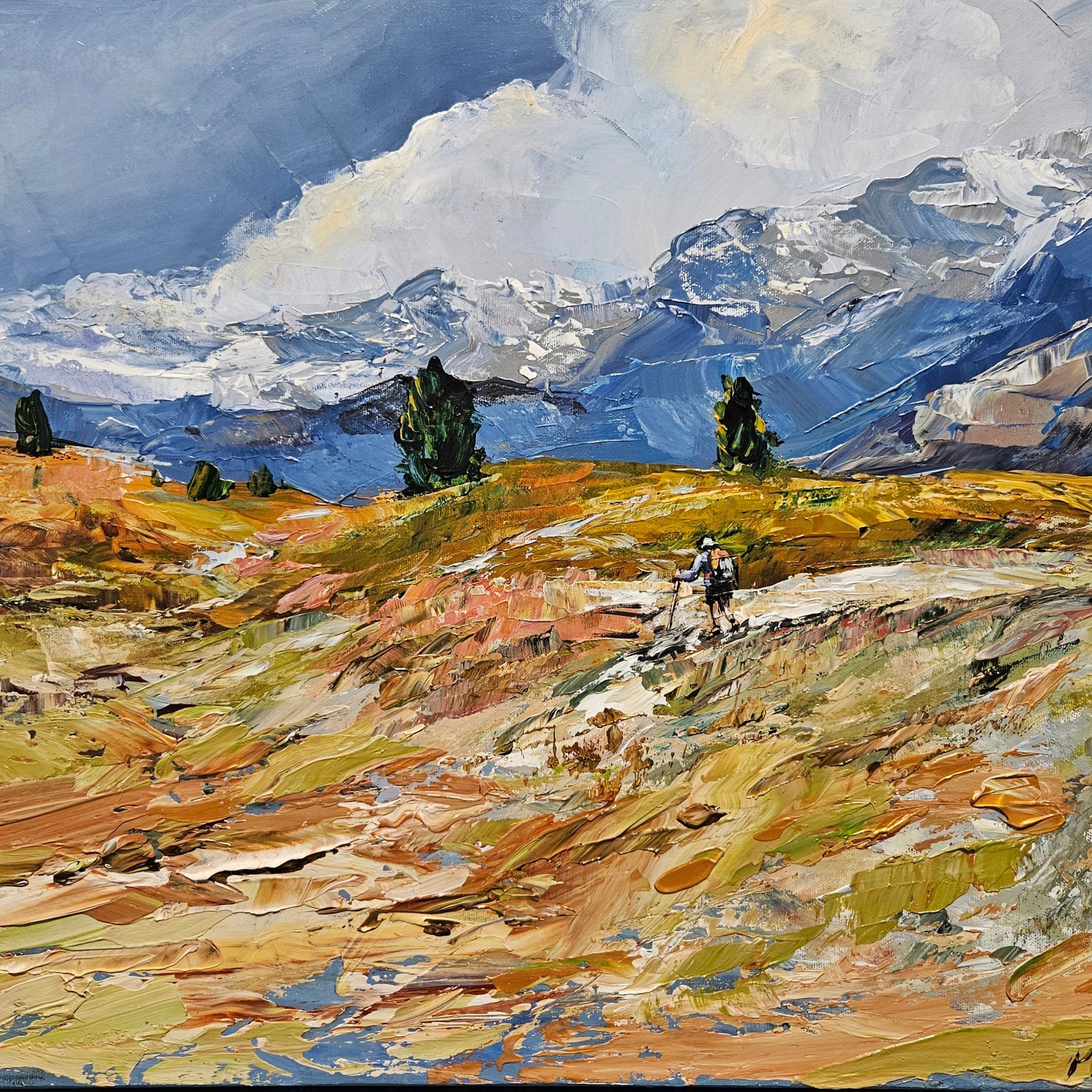 Manon Marchand Oeuvre original - Peinture 18x24 La traversée des couleurs